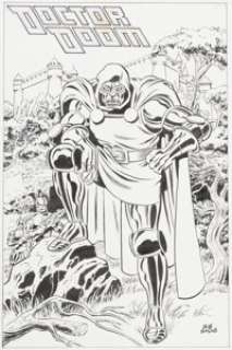 Dave Simons Fantastic Four #381 Back Cover Doctor Doom Original Art (Marvel, 1993)....