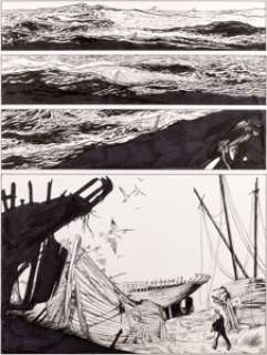 Makyo Le Coeur En Islande #1 Original Art Story Page 33 (Dupuis, 1996)....