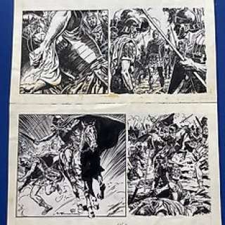 Blasco, Jesus | Blasco, Jesus - Original page- The Long Way Home - Dragged from His Horse - (1970) | Catawiki