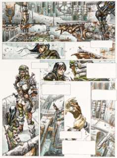 Roberto Ricci - Les Ames d‘Hélios #2 Planche 16 (Delcourt, 2004). Roberto Ricci Les Ames d‘Hélios #2 Story Page 16 Original Art (Delcourt, 2004).