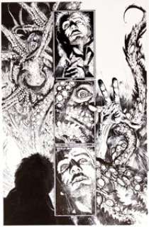 Leonardo Manco - Hellblazer Vol 1 #231 Planche 18 (D.C. Comics/Vertigo, 2007). Leonardo Manco Hellblazer Vol 1 #231 Story Page 18 Original Art (D.C. Comics/Vertigo, 2007).