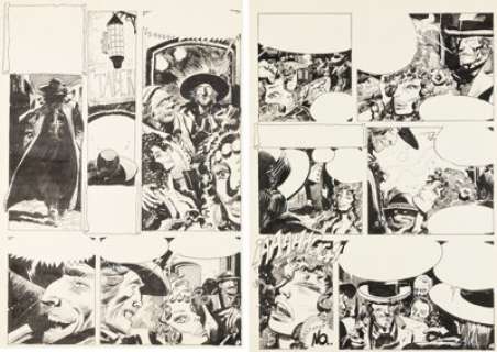 Enrique Breccia El Punto Limite Capitulo II Complete 10-Page Story "Palabra de Gitano" Original Art (Editorial Rec... (Total: 10 Original Art)