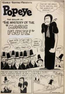 Sagendorf, Bud | Bud Sagendorf Popeye #40 Story Title Page 1 Original Art (Dell, 1957).... | Heritage