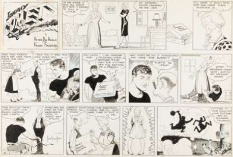 Frazetta, Frank | Frank Frazetta Johnny Comet Sunday Comic Strip Original Art dated 11-23-1952 (McNaught Syndicate, 1952).... | Heritage