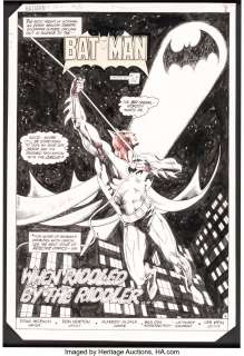 Newton, Don - Don Newton and Alfredo Alcala Batman #362 Splash Page 2 Original Art (DC, 1983)....