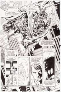 Jurgens, Dan - Dan Jurgens and Brett Breeding Superman #80 Story Page 5 Cyborg Superman Original Art (DC, 1993)....