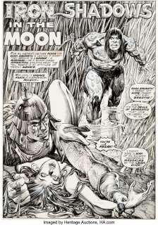 Buscema, John - John Buscema and Alfredo Alcala The Savage Sword of Conan #4 Splash Page 3 Original Art (Marvel, 1975)....