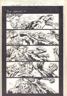 Bob Almond, Sal Velluto - Black panther #20 p. 2 - black panther vs. Killmonger - 2000 signed