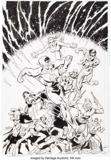 GarcÃ­a-Lopez, José Luis - Jose Luis Garcia-Lopez Flash #750 Variant Cover Original Art (DC, 2020)....