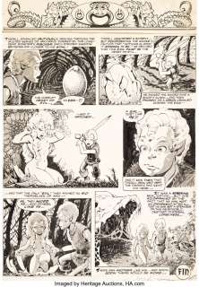 Ploog, Mike - Mike Ploog Marvel Super Action #1 "Weirdworld" Story Page 9 Original Art (Marvel, 1976)....