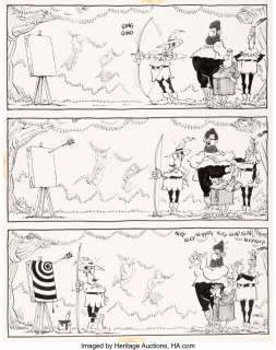 Martin, Don - Don Martin MAD #276 Complete 1-Page Story "One Morning in Sherwood Forest" Original Art (EC, 1988). ...