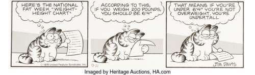 Davis, Jim | Jim Davis Garfield Daily Comic Strip Original Art dated 9-21-79 (United Feature Syndicate, 1979).... | Heritage
