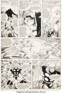 Simonson, Walt | Walt Simonson and Bob Wiacek Thor #348 Story Page 11 Original Art (Marvel, 1984).... | Heritage