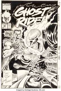 Wagner, Ron - Ron Wagner Ghost Rider #20 Cover Original Art (Marvel, 1991)....