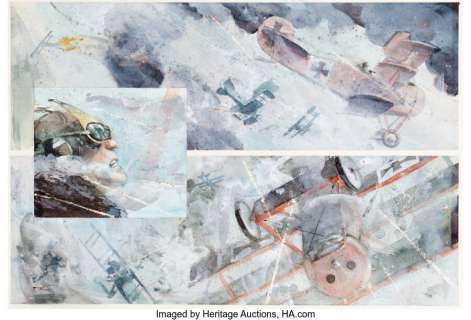 Pratt, George - George Pratt Enemy Ace: War Idyll Story Page 40 Original Art (DC, 1990)....