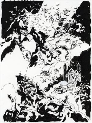 Cyrille Pomès | Hellboy, nothing but blood, issue 1 planche 16 | Galerie 9ème Art