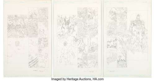 Miller, Frank | Frank Miller Heroes for Hope #1 Wolverine Story Pages 24-26 Original Art (Marvel, 1985). ... | Heritage