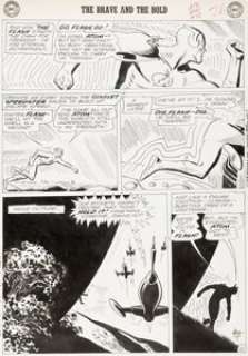 Toth, Alex - Alex Toth Brave and the Bold #53 Flash and the Atom Story Page 22 Original Art (DC, 1964)....