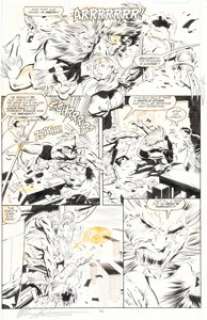 Silvestri, Marc - Marc Silvestri and Dan Green Wolverine #42 Story Page 16 Sabretooth Original Art (Marvel, 1991)....