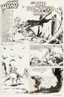Williamson, Al | Al Williamson and Frank Frazetta John Wayne Adventure Comics #4 Story Page 1 Original Art (Toby Press, 1950). ... | Heritage