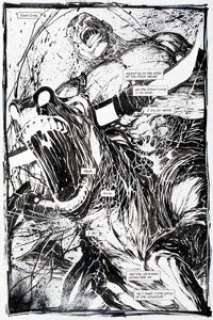 Lee, Jim - Jim Lee Deathblow #1 Splash Page 3 Original Art (Image, 1993)....