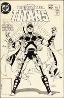 Pérez , George - George Pérez and Romeo Tanghal New Teen Titans #22 Brother Blood Cover Original Art (DC, 1982)....
