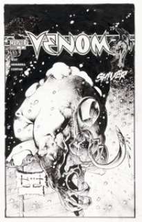 Kieth, Sam - Sam Kieth Venom #4 Cover Original Art (Marvel, 2003)....