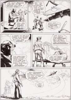 Evans, George - George Evans Blazing Combat #1 Story Page 2 Original Art and more Group of 2 (Warren/DC, 1965/1981).... (Total: 2 Original Art)