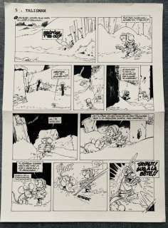 Seron, Pierre | Seron, Pierre Planche originale - Les Petits Hommes T43 - Castel Montrigu - (2005) | Catawiki