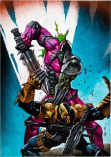 Bisley, Simon - Simon Bisley Deathstroke #7 Cover Original Art (DC Comics, 2012). ...