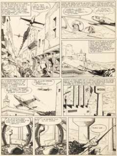 Uderzo, Albert - Albert Uderzo Tanguy et Laverdure, Pour l‘honneur des Cocardes #2 Story Page 39 Original Art (Dargaud, 1962)....