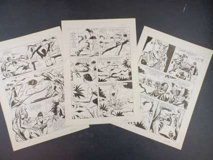 Jeva, Lino | Jeva, Lino - 3x tavole originali "Tarzan: Kadoum lo Stregone" | Catawiki