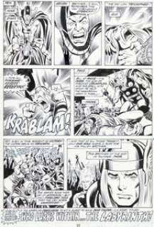 John Buscema And Joe Sinnott | Thor #234 End Story Page 18 Original Art (Marvel, 1975). | Heritage