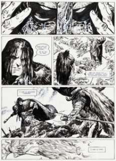 Robin Recht - Conan le Cimmérien, La Fille du Géant du Gel #4 Story Page 19 Original Art (Glénat, 2018).