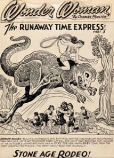 H. G. Peter Wonder Woman #97 Splash Page 1 Original Art (DC, 1958).