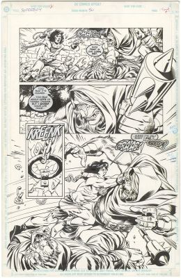 Tom Grummett | Superboy #50 p19 (½ Splash) | Nostalgic Investments