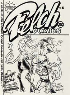 Robert Williams | Felch Cumics (sic) #1 Cover Original Art (Keith Green, 1975). | Heritage