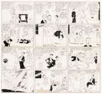 Chic Young - Blondie Sunday Comic Strip Original Art dated 3-29-31 (King Features Syndicate, 1931).
