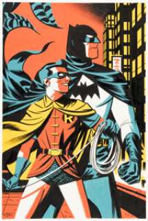 Michael Cho "Batman & Robin: Dynamic Duo" Specialty Illustration Original Art (undated).