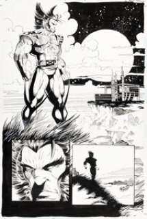 Jan Duursema and Rick Magyar - Wolverine: Knight of Terra #1 Story Page 64 Original Art (Marvel, 1995).