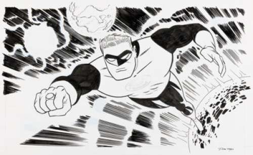 Darwyn Cooke - Green Lantern #37 Variant Cover Original Art (DC, 2015).