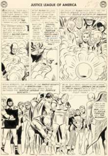Mike Sekowsky and Bernard Sachs - Justice League of America #21 Story Page 29 Original Art (DC, 1963).