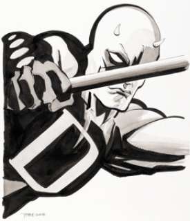 Tim Sale Daredevil: Yellow Trade Paperback Cover Original Art (Marvel, 2008).