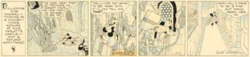 Floyd Gottfredson and Ted Thwaites Mickey Mouse Daily Comic Strip Original Art dated 12-6-37 (King Features Syndicate, 1937).