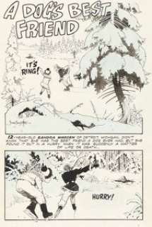 Frank Frazetta "A Dog’s Best Friend" Unpublished Story Page 1 and 2 Original Art Group of 2 (Famous Funnies, 1955). (Total: 2 Original Art) | Heritage
