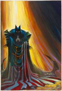Norm Breyfogle Batman: Holy Terror Cover Painting Original Art (DC, 1991).