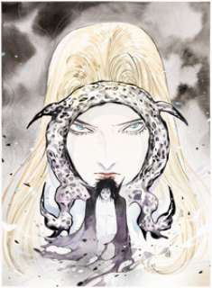 Peach Momoko Locke & Key / Sandman: Hell & Gone #1 Variant Cover Original Art (IDW, 2020).