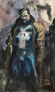 Jim Lee - Punisher Painting Original Art (undated). | Heritage
