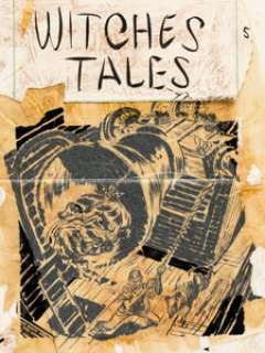 Warren Kremer Witches Tales #25 Cover Preliminary Original Art (Harvey, 1954).