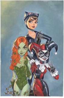 Chrissie Zullo Batman: The Adventures Continue #1 Variant Cover Original Art (DC, 2020).